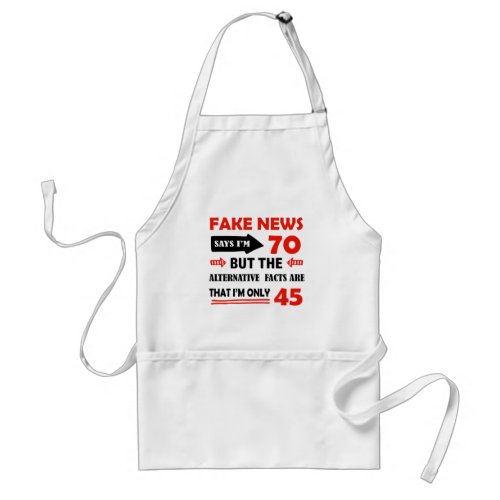 70th year old birthday gifts adult apron