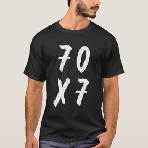 70x7  Unisex Christian  Bible Clothing2157 T_Shirt