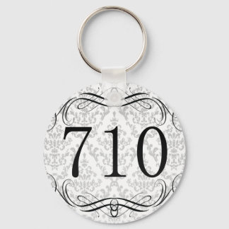 710 Area Code Keychain