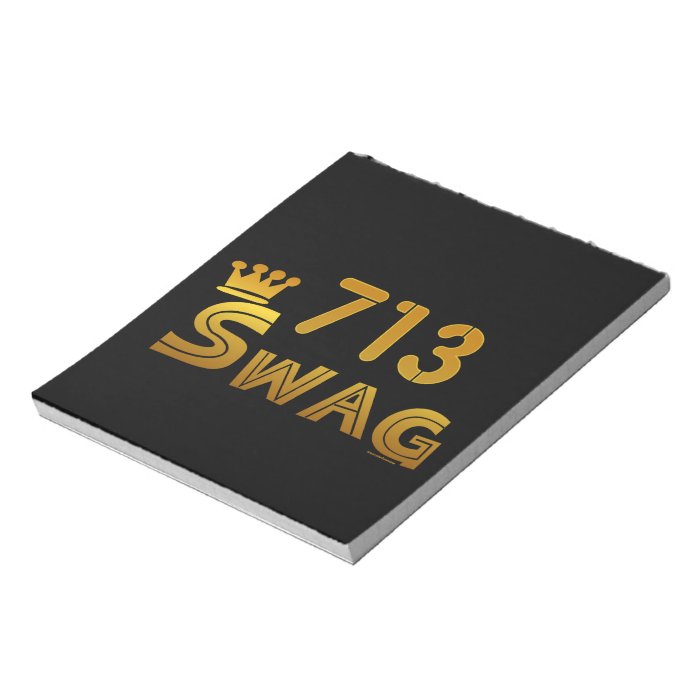 713 Area Code Swag Memo Note Pads