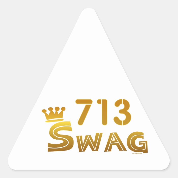 713 Texas Swag Triangle Sticker