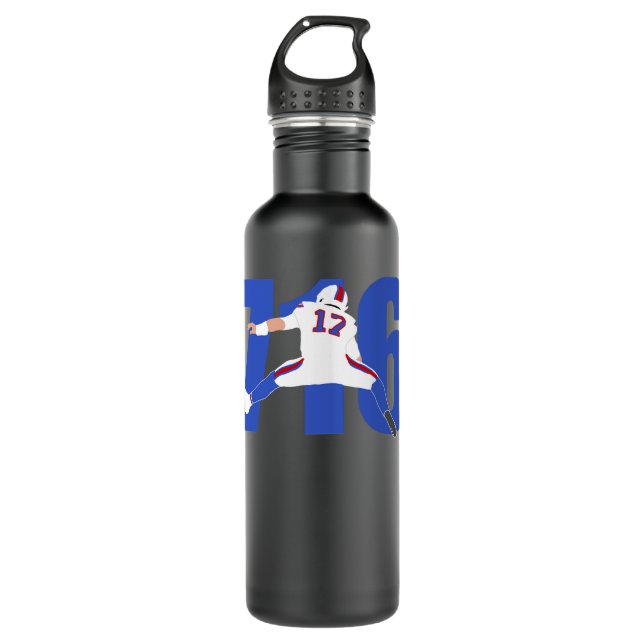 716 Josh Allen T shirt classique Stainless Steel Water Bottle (Front)