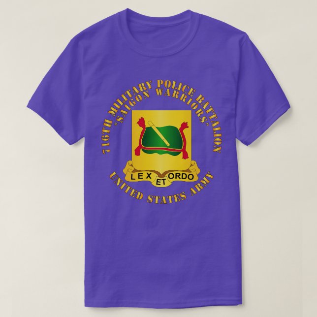 716th Military Police Battalion Saigon Warriors DU T-Shirt (Design Front)