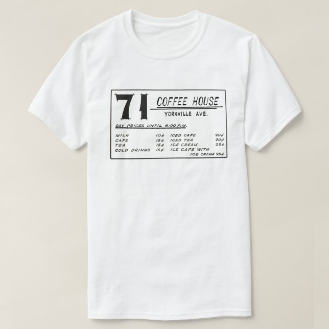 71 Coffee House - Yorkville T-Shirt (Design Front)