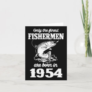 71 Year Old Fish Fisher Fisherman 1954 71st Fishin Card