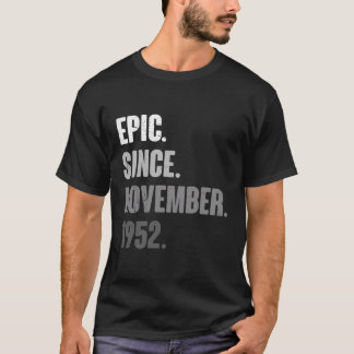 71 Year Old November 1952 Funny Vintage Retro 71St T-Shirt