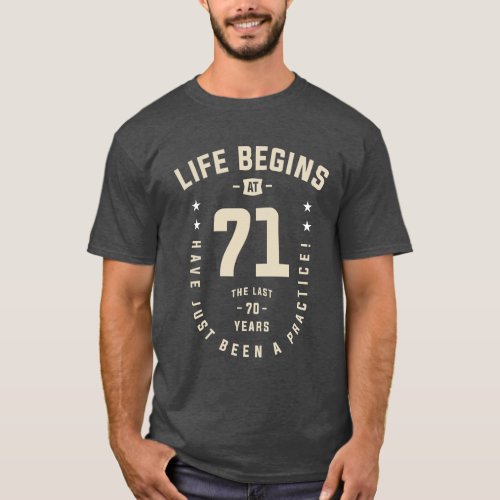 71 Years of Epic Beginnings _ 71st Birthday T_Shirt