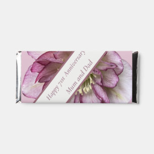 71st Anniversary Editable Hershey Bar Favors