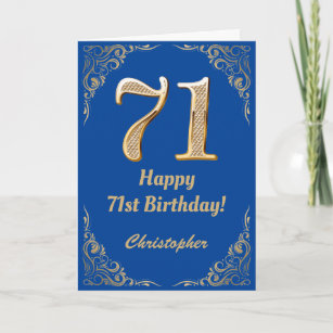 71st Birthday Cards Zazzle