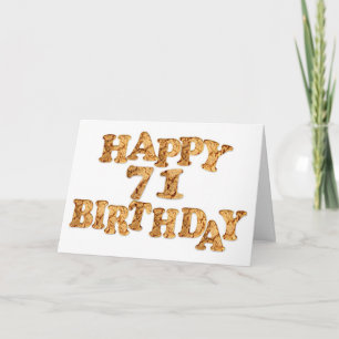 71st Birthday card for a cookie lover