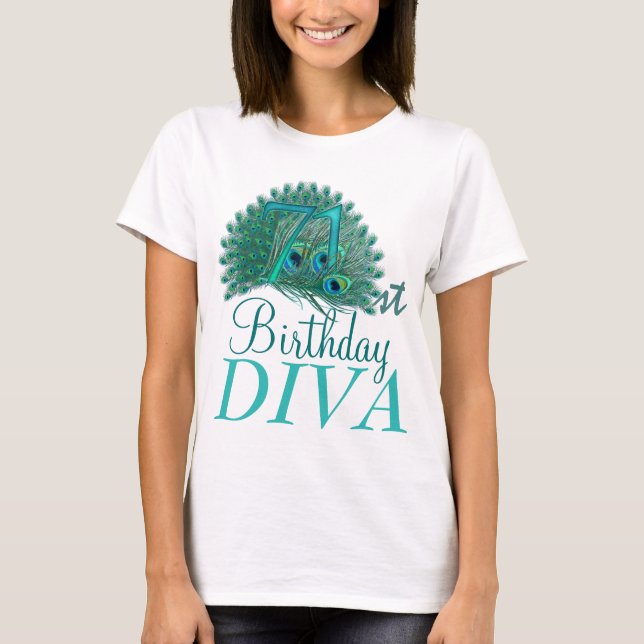 71st Birthday Diva Shirts (Front)