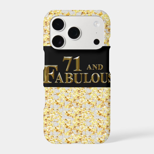 71st  Birthday  Iphone Case (Back)
