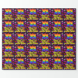 [ Thumbnail: 71st Birthday: Loving Hearts Pattern, Rainbow # 71 Wrapping Paper ]
