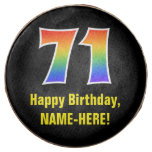 [ Thumbnail: 71st Birthday - Rainbow Spectrum Pattern Number 71 ]