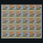 71st Birthday: Spooky Halloween Theme, Custom Name Wrapping Paper<br><div class="desc">This spooky and scary Hallowe'en birthday themed wrapping paper design features a large number "71", along with the message "HAPPY BIRTHDAY, ", and a personalized name. There are also depictions of a bat and a ghost on the front. Wrapping paper like this might be fun to use when wrapping presents...</div>