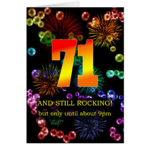 71st Birthday Still Rocking Cards