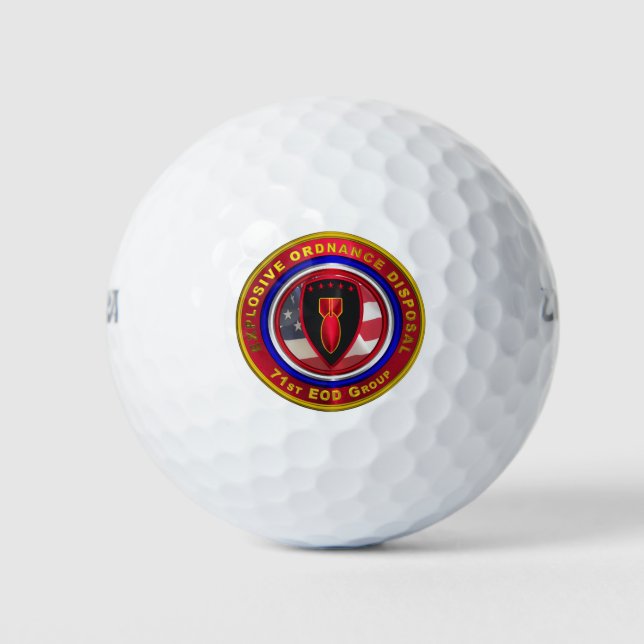 71st Explosive Ordnance Disposal Group Golf Balls (Front)