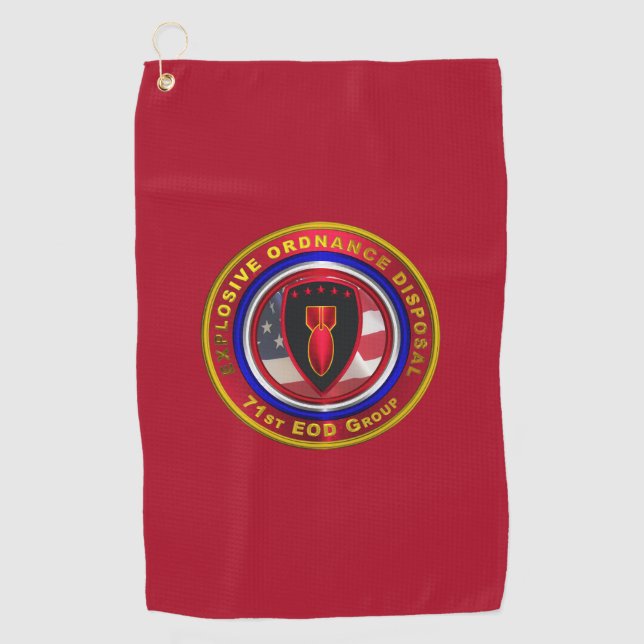 71st Explosive Ordnance Disposal Group Golf Towel (Front)