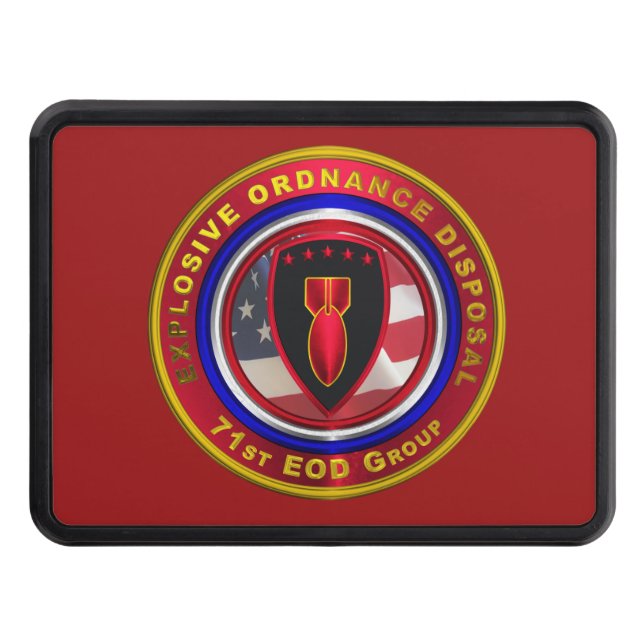 71st Explosive Ordnance Disposal Group Hitch Cover (Front)