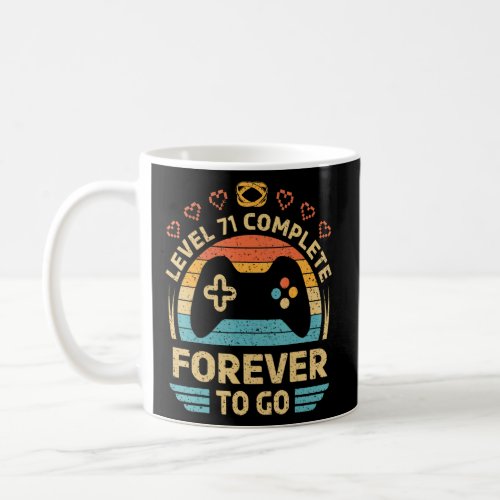 71th Wedding Anniversary Video Gamer Level 71 Comp Coffee Mug