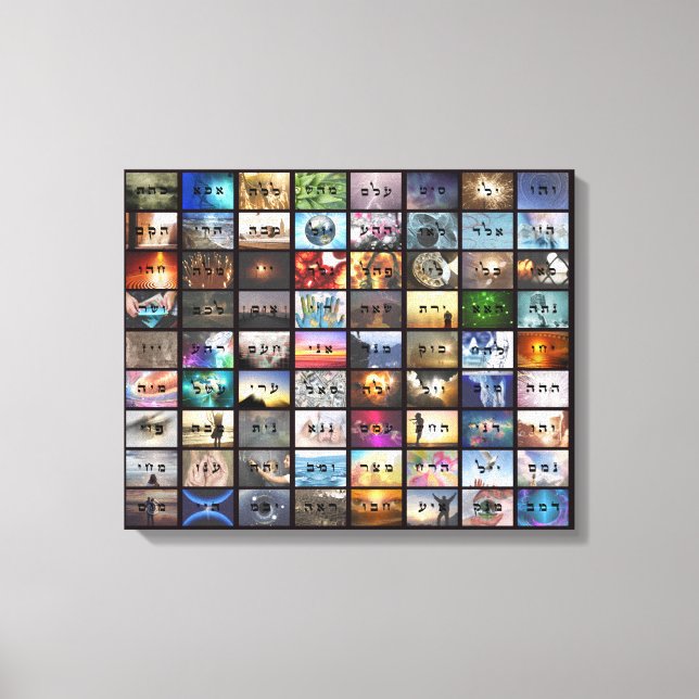 72 Names of God Canvas Print (Front)