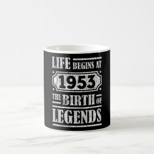 72 Year Old 1953 Birth Of Legend 72nd Birthday Coffee Mug