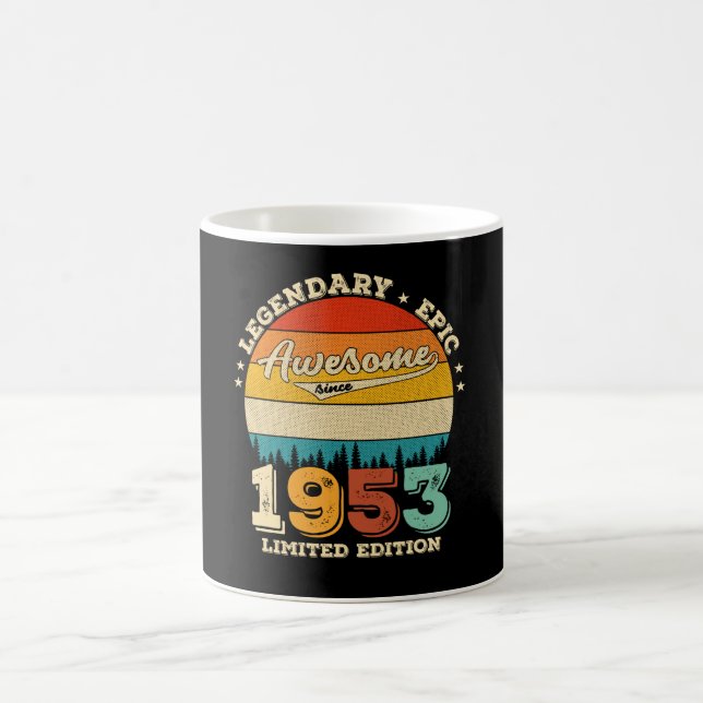 72 Year Old Bday 1953 Awesome 72nd Birthday Gift Coffee Mug (Center)