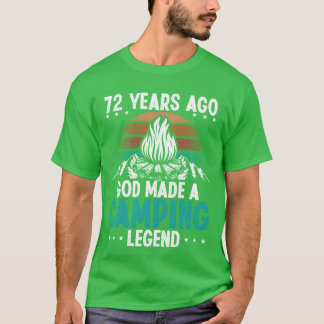 72 Year Old Camping Legend Scout 72Birthday Camper T-Shirt