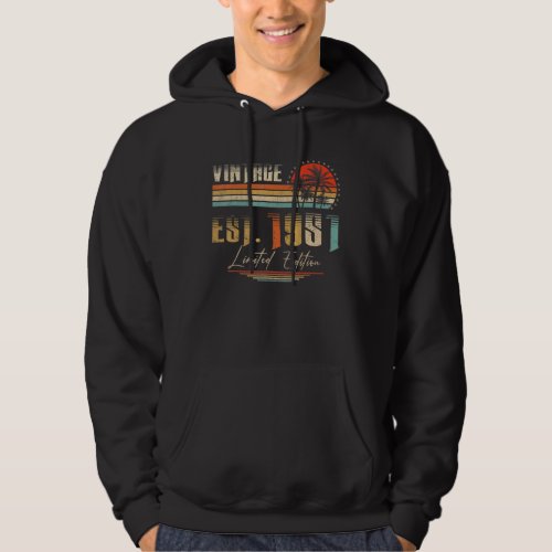 72 Years Old Vintage 1951  72th Birthday Hoodie