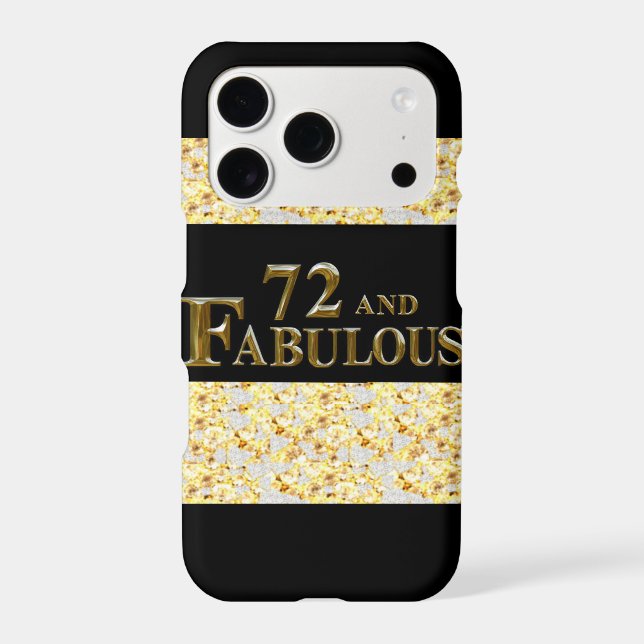 72nd  Birthday  Iphone Case (Back)