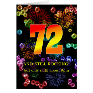 72nd Birthday Still Rocking Cards