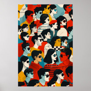 737 Urban Mosaic Everyday Heroes Poster