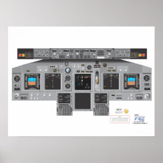 737NG Forward Panel Poster