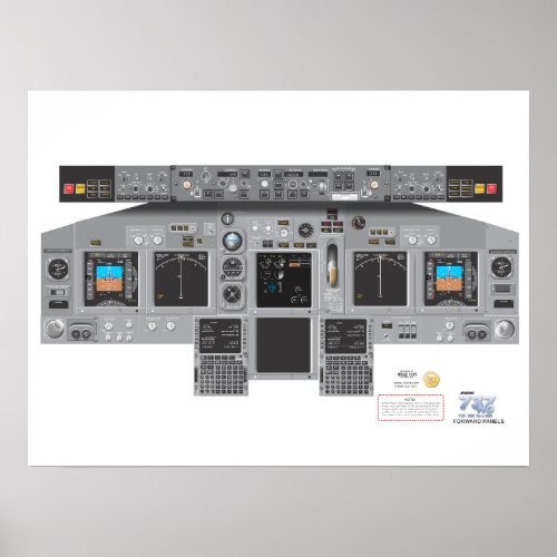 737NG Forward Panel Poster