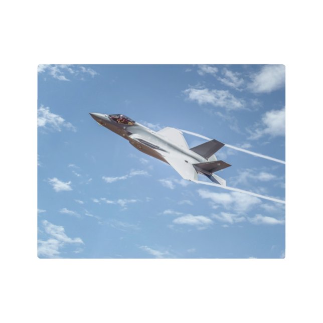 7398-F-35 Fighter Jet Metal Print (Front)