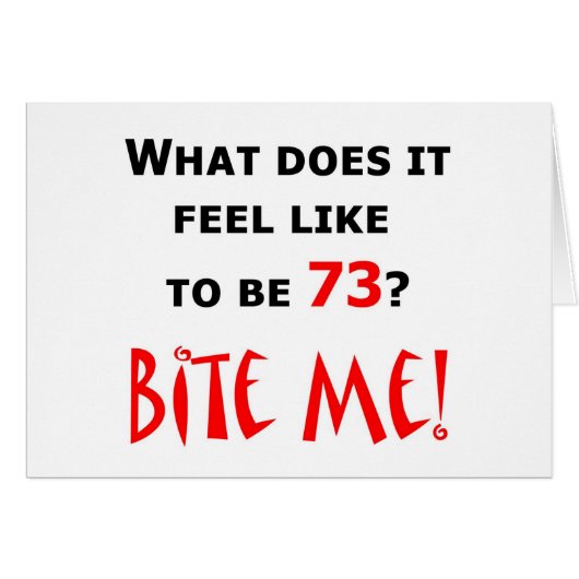 73 Bite Me! Cards (Front Horizontal)