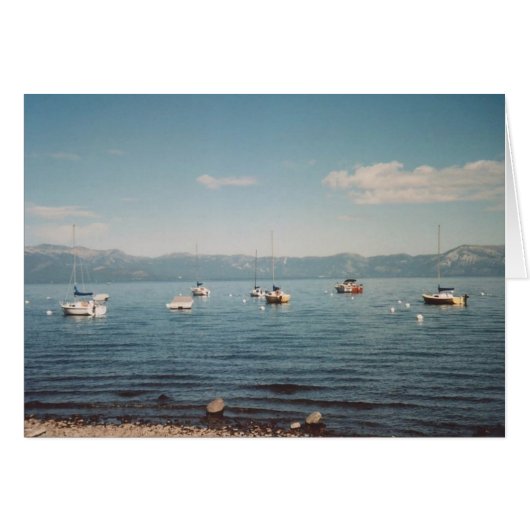 73. Boats at Anchor, Lake Tahoe, CA (Front Horizontal)