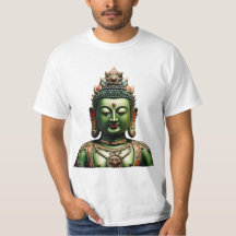 73 Green Tara - Buddhist Mask T-Shirt