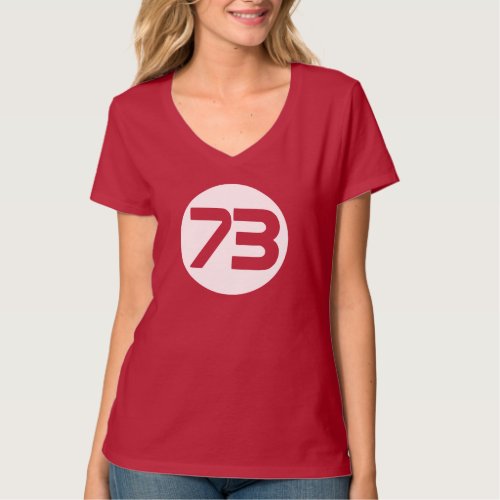 73 the best number Big Bang Sheldon t shirt