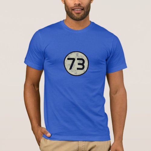 73 _ The best number _ Royal Blue T_Shirt