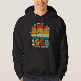 73 Year Old Bday 1952 Awesome 73rd Birthday Gift Hoodie