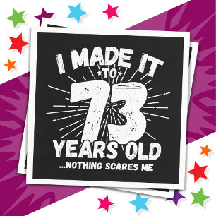 73 Year Old Sarcastic Meme Funny 73rd Birthday Napkins