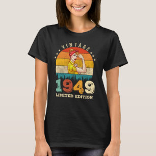 73 Year Old Women Bday 1949 Vintage 73rd Birthday T-Shirt