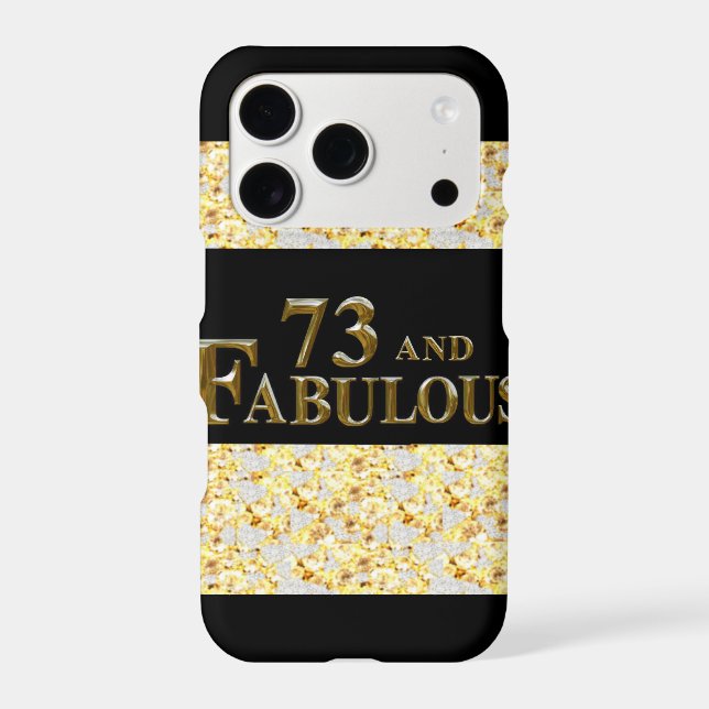 73rd Birthday  Iphone Case (Back)