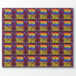 [ Thumbnail: 73rd Birthday: Loving Hearts Pattern, Rainbow # 73 Wrapping Paper ]