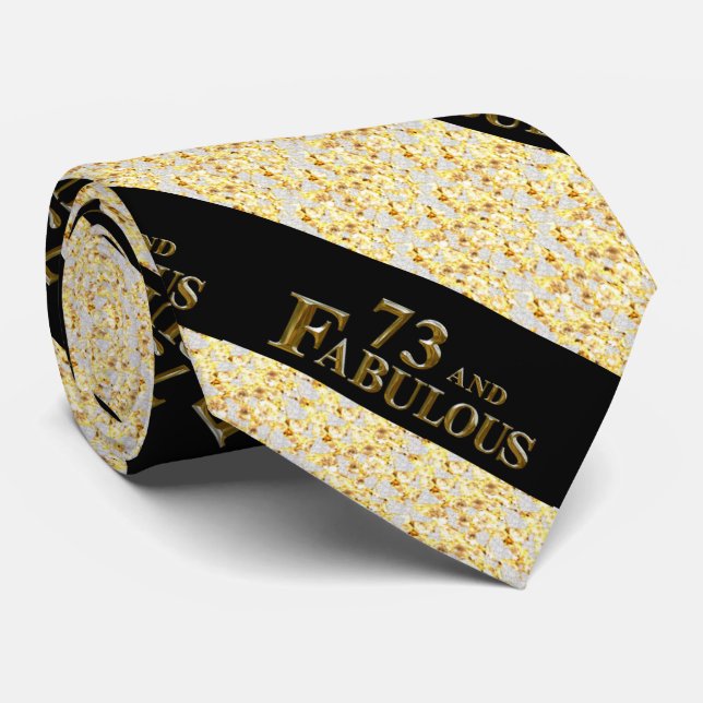 73rd Birthday  Neck Tie (Rolled)