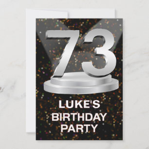 73rd Birthday Party Invitation Add a Name