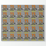 73rd Birthday: Spooky Halloween Theme, Custom Name Wrapping Paper<br><div class="desc">This scary and spooky Halloween birthday themed wrapping paper design features a large number "73" and the message "HAPPY BIRTHDAY, ", plus a custom name. There are also depictions of a ghost and a bat on the front. Wrapping paper like this might be a fun way of wrapping presents or...</div>