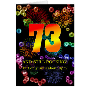 73rd Birthday Still Rocking Cards