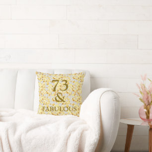 73rd Birthday  Throw Pillow